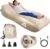 Luxury Inflatable Lounger Ultra-Wide 35.4 ”, Self Inflatable Couch with Built-in Pump, Comfortable Top Surface Camping Mattress, Portable Blow Up Sofa Air Chair for Home Outdoor Camping
