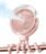 SWEETFULL Misting Stroller Fan – Portable Baby Fan with Spray Cooling, 4 Speeds, Quiet Rechargeable Fans for Travel, Outdoor, Golf Cart, Car Seat, Beach (Pink)