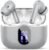 Wireless Earbuds Bluetooth 5.4 Headphones Bass Stereo Ear Buds with Noise Cancelling Mic LED Display in Ear Earphones IP7 Waterproof 36H Playtime for Laptop Pad Phones Sports Workout Grey