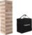 Giant Tumble Tower, Pine Wooden Blocks Stacking to Over 4.2FT, Indoor Outdoor Games for Kids Adults Family, Large Tumbling Timber Yard Game