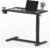 FLEXISPOT Mobile Standing Desk with Wheels Pneumatic Laptop Desk Rolling Computer Cart Movable Height Adjustable Small Sit Stand Desk Computer Workstations Home Use（31.5″ W x 17.7″ D, Black