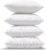 Phantoscope 18 x 18 Pillow Inserts – Pack of 4 Outdoor Water Resistant Throw Pillow Inserts Hypoallergenic Square Decorative Couch Sham Cushion Stuffer – 18 Inches