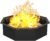 Mocomax Smokeless Fire Pit Ring 32-Inch Outer 28-Inch Inner Diameter, Large Solid Steel Firepit Liner for Outside Wood Burning, DIY Campfire Ring Above or In-Ground for Outdoor, Octagonal