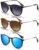 CHBP Sunglasses Womens Men Polarized UV Protection Trendy Vintage Retro Round Mirrored Lens Sunglasses For Women
