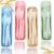 Reusable Travel Utensils Set with Case, 4 Sets Wheat Straw Portable Knife Fork Spoons Tableware, Eco-Friendly BPA Free Cutlery for Kids Adults Picnic Camping Utensils(Green, Beige, Pink, Blue)