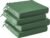 Outdoor Chair Cushions Set of 4,Waterproof Outdoor Seat Cushions for Patio Furniture,Patio Chair Cushion with Handle and Ties, Square Out Door Chair Pads,19″ x 19″ x 3″, Forest Green