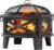 26″ Fire Pit with Cooking Grill, Outdoor Wood Burning Firepit with Spark Screen, Metal Round Design for Patio, Bonfire Party, Ideal