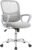 Home Office Computer Desk Chair, Ergonomic Mid-Back Mesh Swivel Rolling Work with Wheels, Comfortable Lumbar Support, Comfy Arms, Bedroom, Study, Dorm, Student, Adults