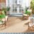 SAFAVIEH Courtyard Collection Area Rug – 8′ x 10′, Natural & Cream, Non-Shedding & Easy Care, Indoor/Outdoor & Washable-Ideal for Patio, Backyard, Mudroom (CY8022-03012)