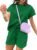 Dokotoo Women’s 2 Piece Outfits Sweatsuit Casual Short Sleeve Pullover Tops and Drawstring Shorts Pants Lounge Sets
