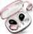 Wireless Earbud, Bluetooth 5.4 Headphones IP7 Waterproof for Sport, 75H Running Wireless Earphones with ENC Noise Canceling Mic, Deep Bass Over Ear bud with Earhooks for Android/iOS, Workout, Wine Red