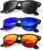 KALIYADI Polarized Sunglasses for Men and Women Matte Finish Sun glasses Color Mirror Lens UV Blocking (3 Pack)