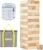 GOROCK Giant Tumble Tower Yard Games, Outdoor Game for Kids Adults Family,57 PCS Wooden Stacking Games with Scoreboard | Dice | Carrying Bag, Classic Outdoor Games for Beach Lawn Park (Over 4.2 FT)