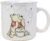 Silver Buffalo Disney Winnie the Pooh But First Hunny Honey Featuring Piglet Ceramic Camper Mug, 20 Ounces