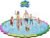 Splash Pad for Kids and Dogs, Totiro 130″ Extra Large Sprinkler Pad Non-slip Thicken Dog Pool Summer Outdoor Water Toy Fun Backyard Fountain Giant Water Play Mat for Toddlers Baby Kids Boys Girls 3-12