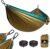 Ultra-Light Travel Camping Hammock | 300kg Load Capacity,(275 x 140 cm) Breathable,Quick-Drying Parachute Nylon | 2 x Premium Carabiners,2 x Nylon Slings Included | Outdoor Indoor Garden