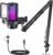 MAONO Gaming USB Microphone, Noise Cancellation Condenser mic with Mute, Gain, Monitoring, Boom Arm for Streaming, Podcast, Twitch, YouTube, Discord, PC, Computer, PS4, PS5, Mac, GamerWave DGM20S