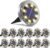 Solar Outdoor Lights 12 Packs, Waterproof Solar Pathway Lights Bright In-Ground Lights Lighting Decor for Garden, Lawn, Patio, Yard, Driveway, Step and Walkway Warm Light