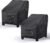 Patio Chair Covers for Outdoor Furniture Waterproof 2 Pack, Lawn Chair Covers 600D Heavy Duty Oxford Cloth, Large Covers for Lounge Lawn Deep Seat Black 38″ W x 31″ D x 29″ H