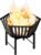 22.5 Inch Portable Plug Fire Pit for Camping, Heightened Detachable Outdoor Wood Burning Firepits for Outside Patio Heating, Picnic, Bonfire and BBQ with Carrying Bag, Vertical Hollow Style