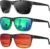 KALIYADI Polarized Sunglasses for Men, Lightweight Sun Glasses with UV Protection for Driving Fishing Golf