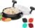 Chicken Shredder Tool Twist Large: 2025 Pro & Standard Food-Grade Visible Meat Shredder Tool Twist with Anti-Slip Petal-Like Base, Chicken Breast Shredder, Chicken Grinder (Black, Standard – 8″)