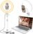 Desktop Ring Light with Stand and Phone Holder, Zoom Lighting for Computer Video Conference, Video Calls, Home Office, Laptop- Soft Lighting for Video Recording, Podcasts, Streaming Studio