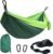 Camping Hammocks, Double & Single Hammock with Tree Straps,Portable Lightweight Parachute Nylon Camping Gear for Outside Hiking Beach Backpack Survival Travel- Up to 400lbs