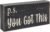 Esur Motivational Home Office Desk Black Decor – Farmhouse Wooden Box Sign Gift for Women – P.S. You Got This