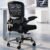 Office Chair – Ergonomic Desk Chair with Adjustable Lumbar Support, Mesh Computer Chair, Executive Chairs for Home Office Comfortable Lumbar Support (Black)