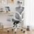 NOBLEWELL Ergonomic Office Chair, Desk Chair with 2” Adjustable Lumbar Support, Headrest, 2D Armrest, Office Chair Backrest 135° Freely Locking and Rocking, Computer Chair for Home Office
