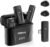 RGBlink Wireless Lavalier Microphone Compatible for iPhone 16,15 Pro Max, USB C Smartphone, Samsung, Android – Set of 2 Lapel Mic w/Noise Canceling for Content Creator, Vlogging, Recording, ASMR