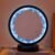 Runyangshi Celestite Night Light 8.6″ Natural Healing Crystal Bedside USB Port 3 Colours Dimming Mode Bedroom Lamp Suitable Night Lamp Ideal Gift