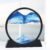 Winthfure Moving Sand Art Picture-3D Deep Sea Sandscape in Round Glass Flowing Sand Frame, Large Desktop Sand Art Toys, Relaxing Home and Office Decorations (7″, Blue)