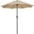 Yaheetech 9FT Patio Umbrella Outdoor Umbrella Patio Yard Market Table Sun Shade with Push Button Tilt & Crank for Garden/Beach/Lawn/Deck/Backyard/Pool, 8 Ribs, Tan