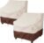 Patio Chair Covers Outdoor Furniture Covers Waterproof Fits up to 32″ W x 37″ D x 36″ H 2Pack