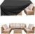 BALEINE Patio Furniture Covers, 108×82 Outdoor Furniture Cover Waterproof, Heavy Duty Oxford Patio Table Cover for Outdoor Table, Chair, Sofa, Desk (Black 108″L×82″W×28″H)
