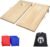 GoSports 4 x 2 ft Classic Wooden Cornhole Board Set – Portable Bean Bag Toss Game for Adults & Family – Includes Set of 8 Bean Bags with Tote Bag