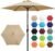 Yaheetech 9FT Outdoor Patio Umbrella, Outdoor Table Umbrella with Push Button Tilt and Crank, Yard Sun Shade, UV Protection Waterproof for Garden/Deck/Backyard/Pool