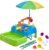 Step2 Waterpark Wonders Two-Tier Water Table, Kids Water Activity Sensory Playset, Comes with Umbrella, Summer Outdoor Toys, 11 Piece Water Toy Accessories, for Toddlers 1.5+ Years Old