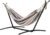 Amazon Basics Double 2 Person Heavy Duty Hammock with Space Saving Steel Stand and Carrying Case, 470lb Capacity, Multi Color, 118 x 46 x 39 inches
