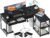 AODK 53 Inch L Shaped Computer Desk with Drawers, Corner Desk with Power Outlets & Reversible Storage Shelves, Movable CPU Stand for Home Office Gaming, Black