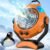 JYew Portable Air Conditioners,Misting Fan With 10000mAh Rechargeable Battery Operated Fan, Outside Camping with Hook USB for Bedroom Outdoor Tents Travel Summer