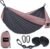 Kootek Camping Hammock 500 lbs Capacity, Portable Hammocks with Tree Straps & Attached Carry Bag, Camping Essentials Gear, Perfect for Outside Indoor Hiking Beach Backpack Travel