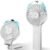 PANERGY Handheld Misting Fan, Rechargeable Portable with Mist, Foldable Mini Fan for Women Men Girl Travel Makeup Outdoor Office(black)