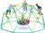Hapfan 10 ft Climbing Dome Swing Set with Saucer Swing, Jungle Gym for Kids Outdoor Backyard, Supports 800lbs, Easy Asssembly, Rust-Resistant Outdoor Playset for Ages 3-8 8-12