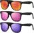 DEMIKOS Sunglasses Men Polarized Sunglasses for Mens Womens Retro Mirror Lens for Driving Fishing UV400 Protection