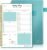 Daily Planner Undated, To Do List Notebook with Hourly Schedule Calendars Meal, Spiral Appointment Organizers Notebook for Man/Women, Pocket,Pen Loop, 160 Pages (7×10″)