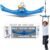 Ninja-Twister Swing Spins Set: Slackline Attachments – 360° Handle Twist-Spin Flips Toy Activate Ninja Powers Warrior Accessories Kids Hang Toys for Playground Backyard Blue