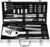 ROMANTICIST 20pc Heavy Duty BBQ Grill Tool Set in Case – The Very Best Grill Gift for Father’s Day and Christmas – Professional BBQ Accessories Set for Outdoor Cooking Camping Grilling Smoking